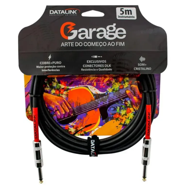 Cabo Garage Datalink - Conexão P10-P10 para Instrumentos Musicais
