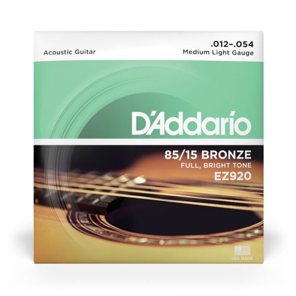 Encordoamento Para Violão Aço 12-54 D’Addario 85/15 Bronze EZ920