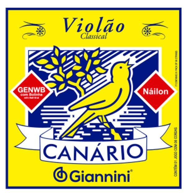 Encordoamento Canario p/ violão nylon com bolinha