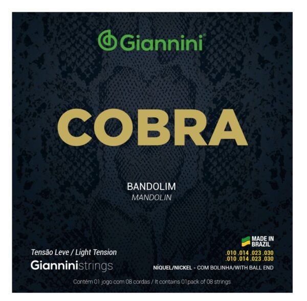 Encordoamento para Bandolim Giannini Cobra Níquel GESBN Leve