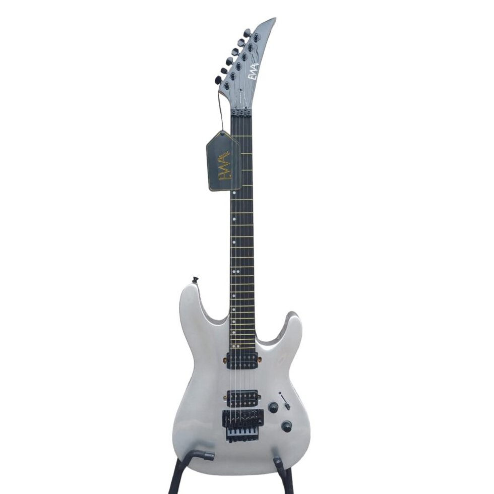 Guitarra Elétrica Ewa Modern Floyd Humbucker Silver