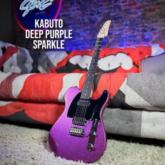 Guitarra Seizi Katana Kabuto TL – Purple Sparkle - Image 4