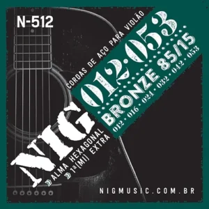 Encordoamento de Violão Aço 012 Bronze 85/15 N-512