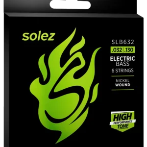 SLB632 – ENCORDOAMENTO SOLEZ PARA CONTRABAIXO 6 CORDAS CALIBRE 0.027”/0.125”