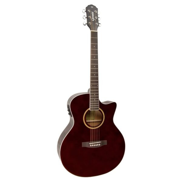 Violão Aço Eletroacústico Giannini Performance GSF-3 CEQ Translucent Dark Wine