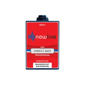 Mini Direct Box New Live 1 Entrada XLR 1 Saída P2