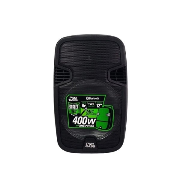 CAIXA DE SOM ATIVA PRO BASS STREET 12 BLUETOOTH 400W BATERIA - Image 2