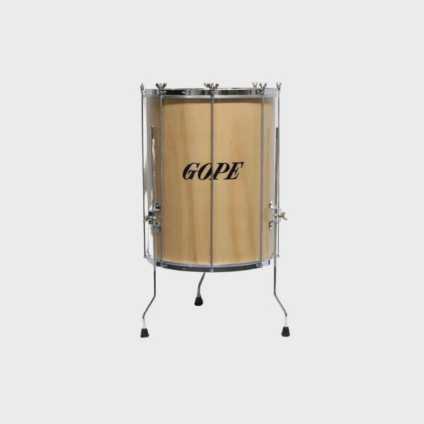 Surdo Gope 18 x 60 Madeira Pele Couro Com Tripé Bme6018pe