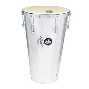 Tantan Cônico Timbra 12" x 50cms Alumínio Polido com Pele Animal