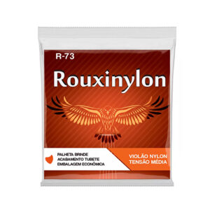 ENCORDOAMENTO VIOLAO NYLON PRETO/DOURADO - TENSAO MEDIA - ROUXINYLON