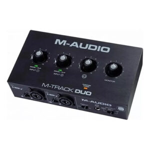 Interface De Áudio M-track Duo Usb De 2 Canais M-audio Preto