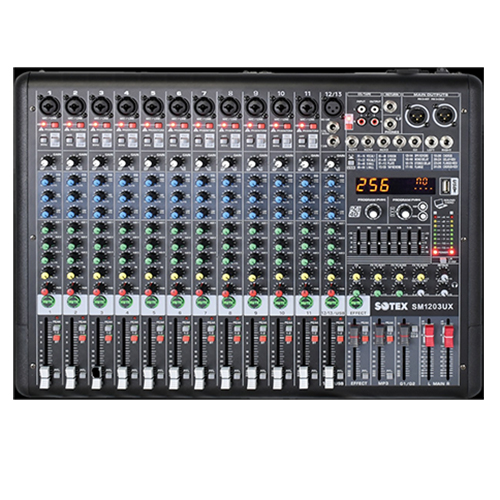MESA DE SOM SOTEX SM1203UX 12 CANAIS