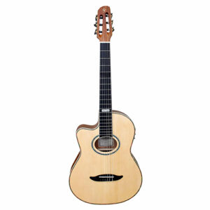 VIOLAO GIANNINI CANHOTO NAILON ELETROACUSTICO CUTAWAY GNF-3 CEQ LH NS