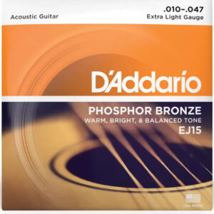 ENCORDOAMENTO VIOLAO ACO D'ADDARIO EJ15 010 PHOSPHOR BRONZE