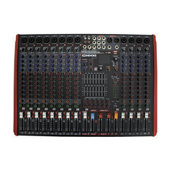 Mesa de Som SoundVoice MS12.7 Platina