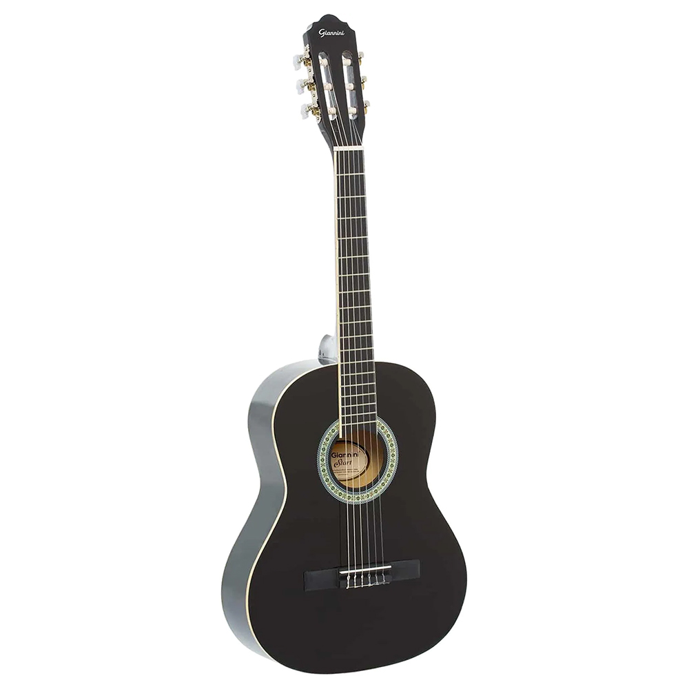 VIOLAO GIANNINI 36" INFANTIL NAILON ACUSTICO  3/4  PRETO N6 BK