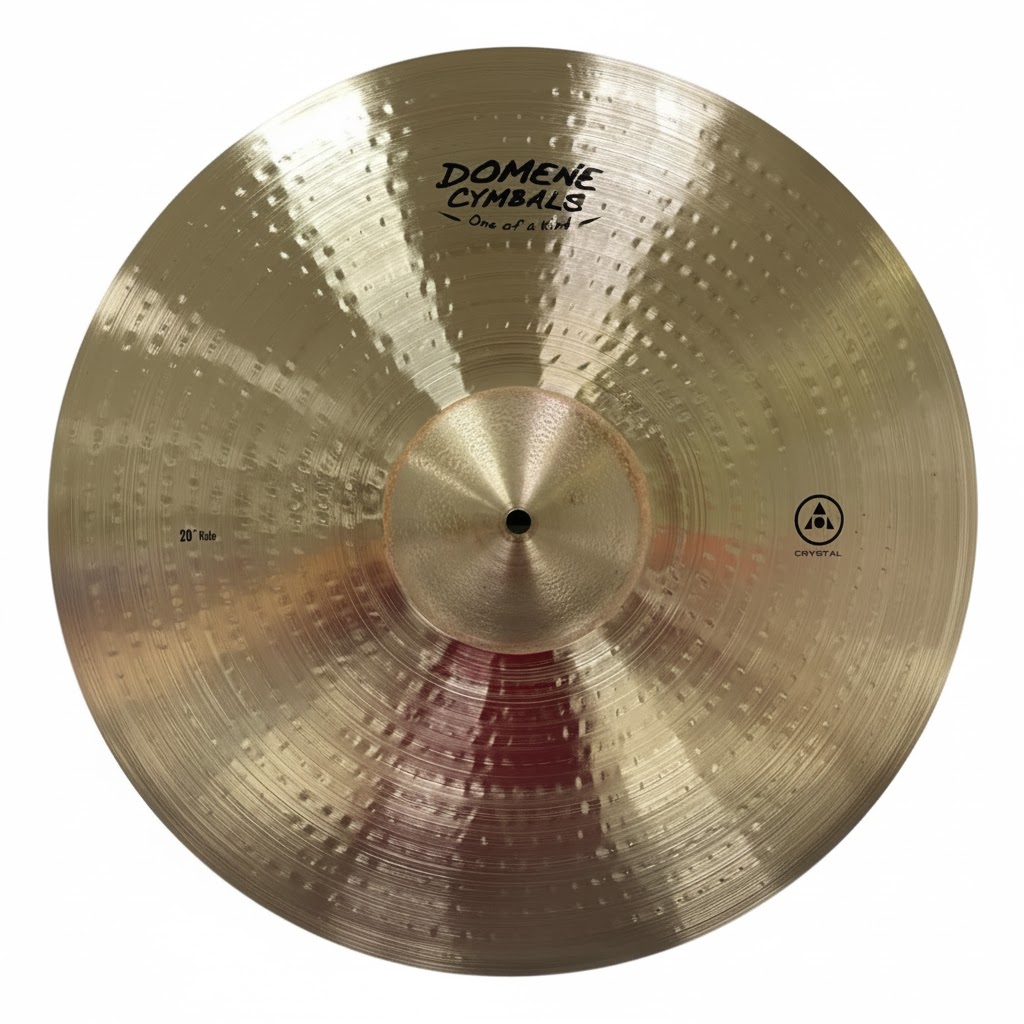 Prato de Bateria Domene - Serie Crystal - Ride de 20"