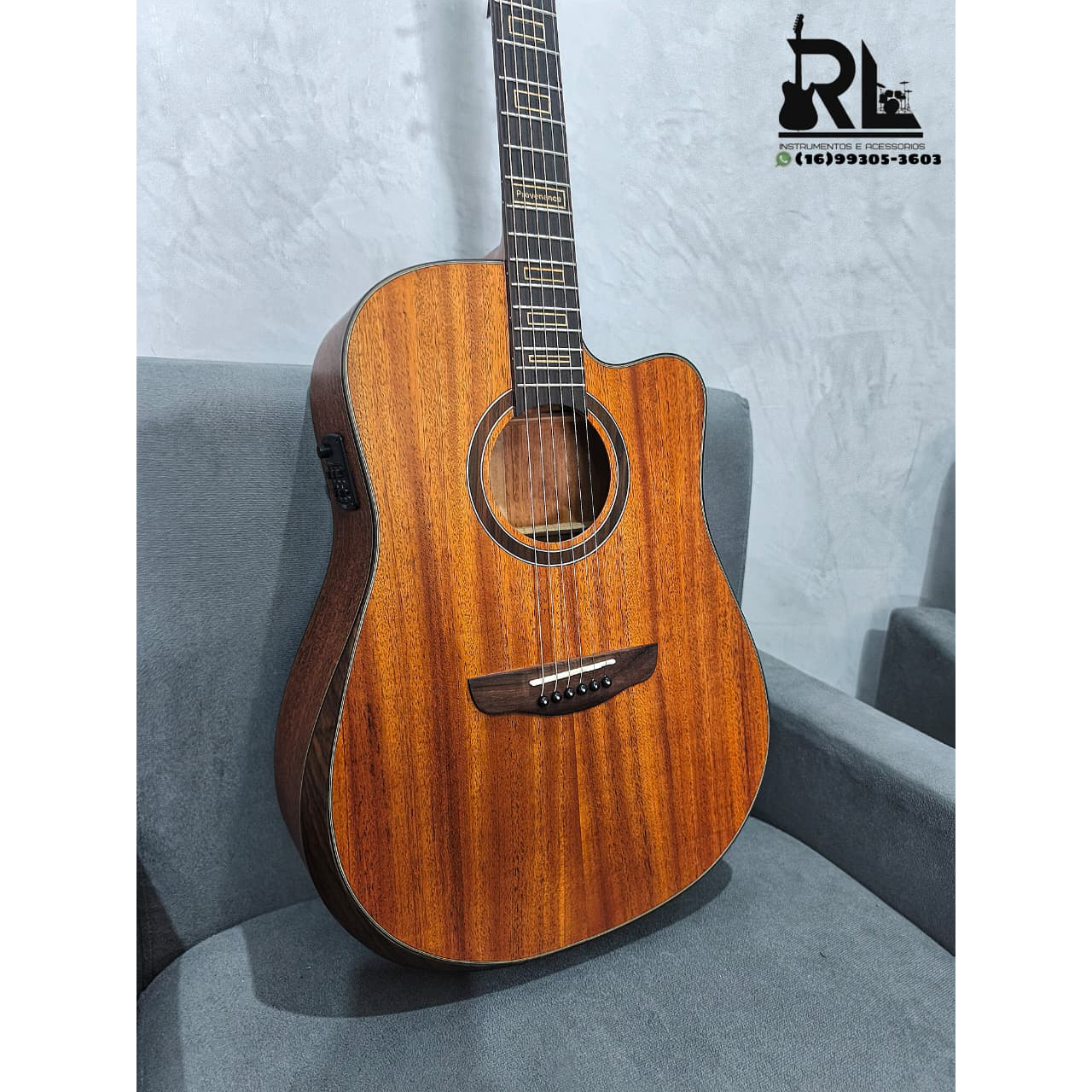 VIOLAO ZELLMER PROVENANCE FOLK MAHOGANY FOSCO - Imagem 3