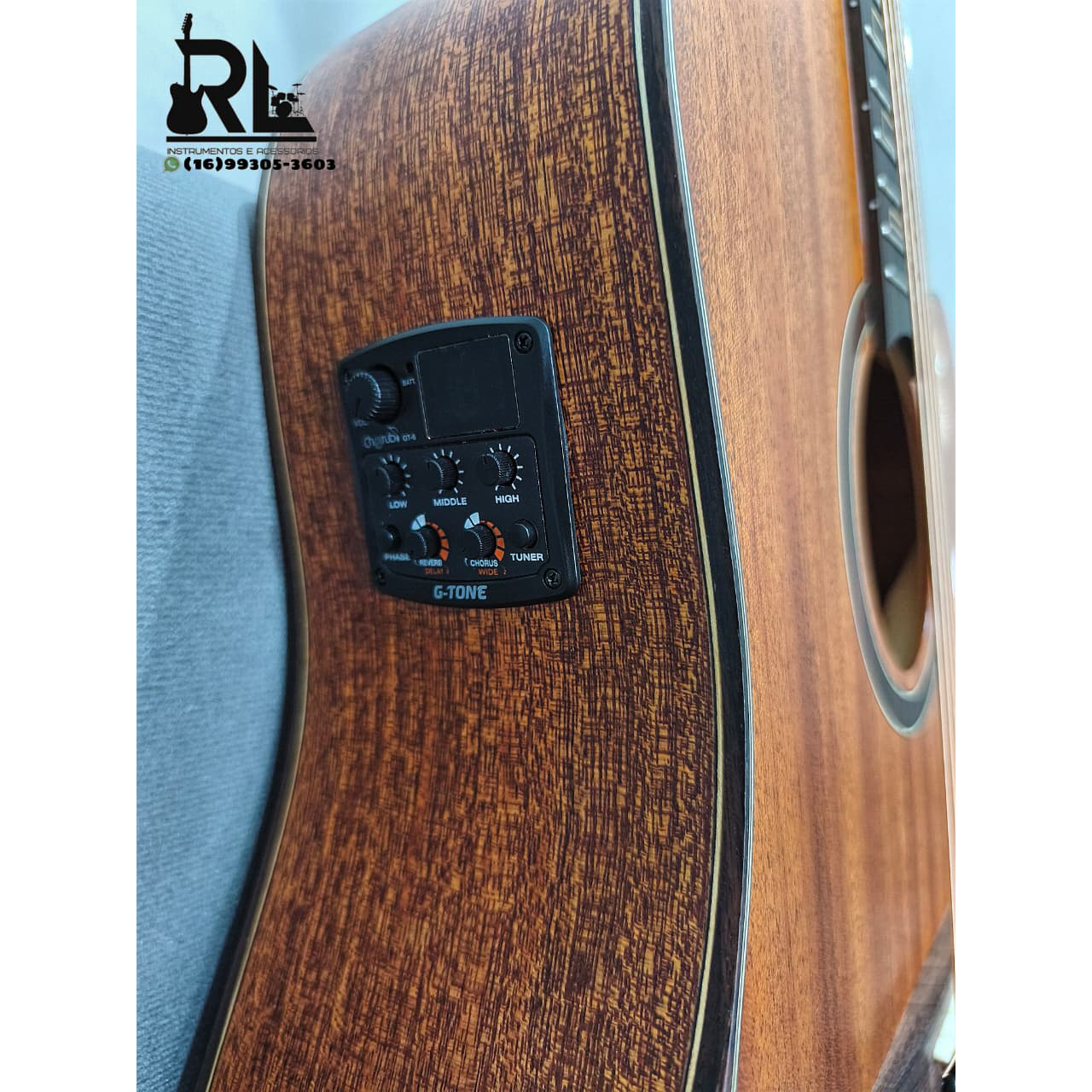 VIOLAO ZELLMER PROVENANCE FOLK MAHOGANY FOSCO - Imagem 4