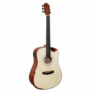 VIOLAO GIANNINI ACOUSTIK GDH CEQ N ACO DREADNOUGHT HALF CT EL/AC NATURAL C/ BAG