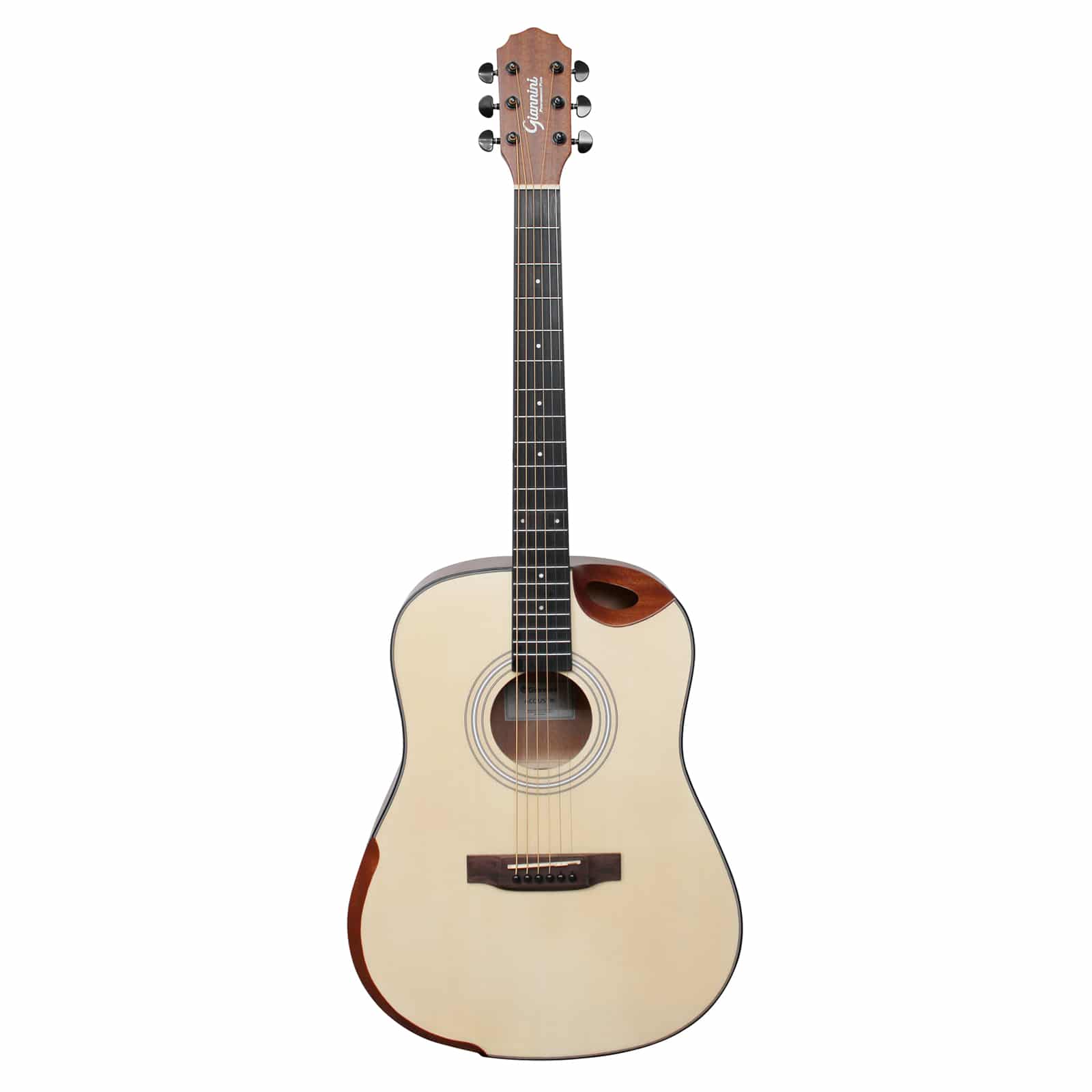 VIOLAO GIANNINI ACOUSTIK GDH CEQ N ACO DREADNOUGHT HALF CT EL/AC NATURAL C/ BAG - Imagem 2