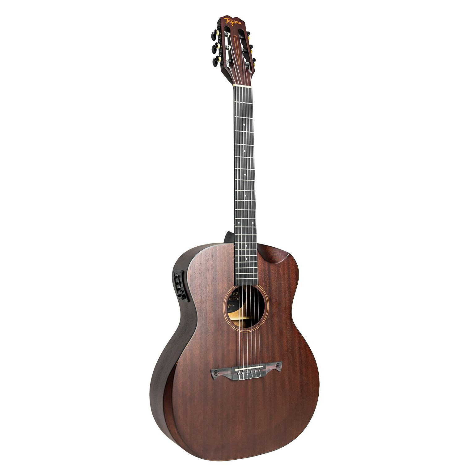 VIOLAO TAGIMA KENTUCKY GRAND AUDITORIUM HALF CUTAWAY ARMREST NYLON ALL SAPELE GRAND RESERVA DKMOP