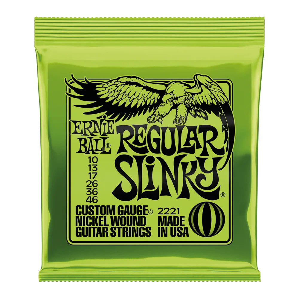 ENCORDOAMENTO 010-046 GUITARRA REGULAR SLINK NIQUEL P02221 ERNIE BALL