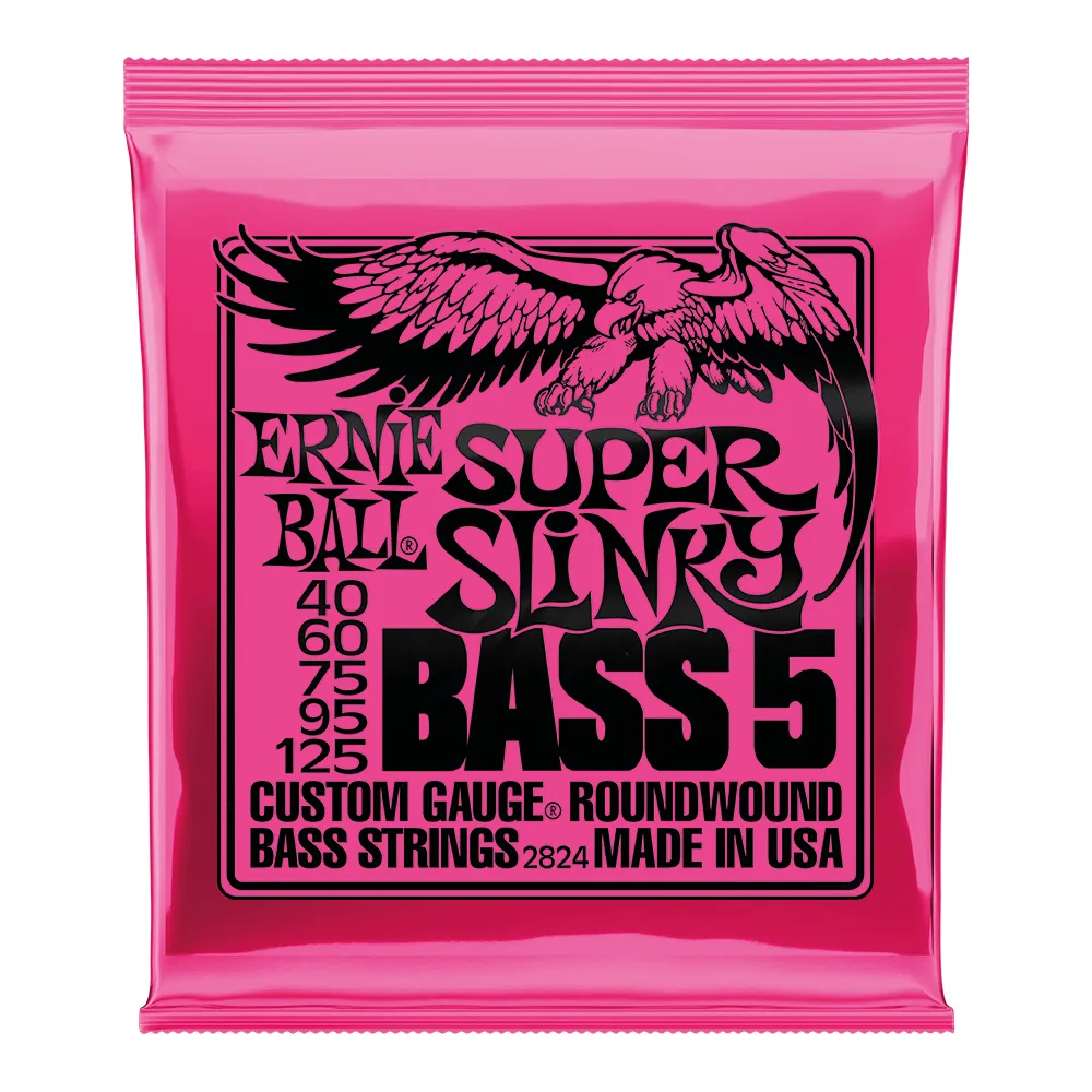 ENCORDOAMENTO 040-125  BAIXO 5 CORDAS SUPER SLINKY NIQUEL P02824 ERNIE BALL