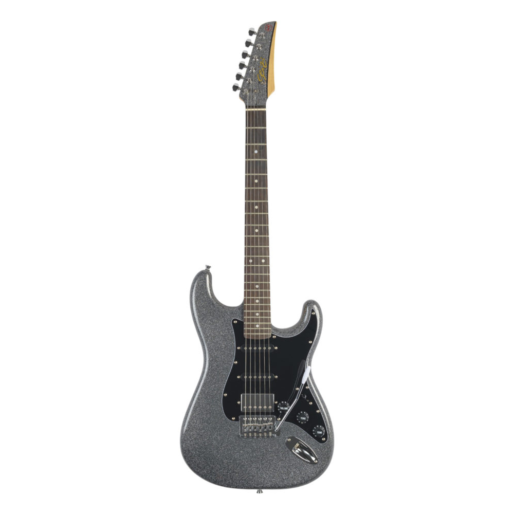GUITARRA SEIZI FUN KATANA MUSASHI SPACE GREY SPARKLE / BLACK PICKGUARD