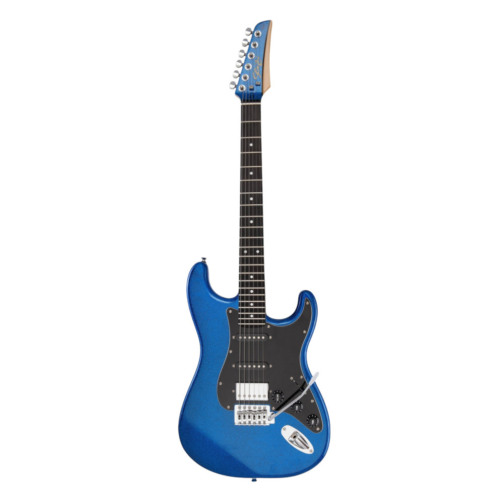 GUITARRA SEIZI FUN KATANA MUSASHI ROYAL DARK BLUE SPARKLE/ BLACK PICKGUARD