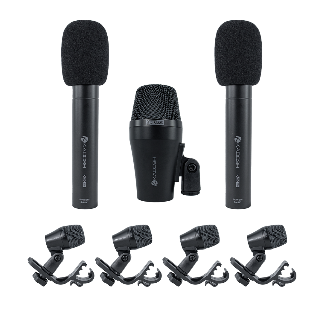 MICROFONE KADOSH KMD 207 7 PCS BATERIA