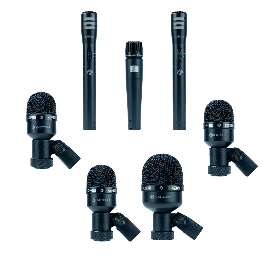 MICROFONE KADOSH KMD 107 7 PCS BATERIA