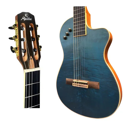 VIOLÃO FLAT SANTORINI NYLON MALIBU - SB BLUE - U - Imagem 2