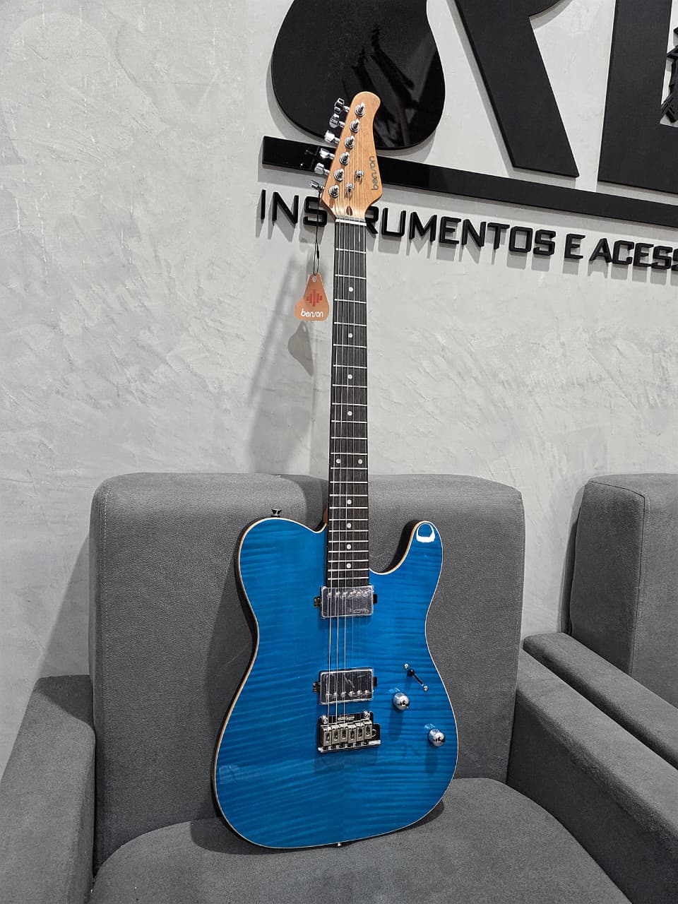 GUITARRA BENSON HARDY T MD M5 OB CHROME IX. - Imagem 8