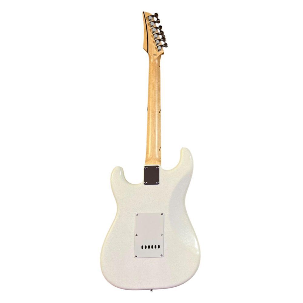 GUITARRA SEIZI FUN KATANA MUSASHI HSS SNOW WHITE SPARKLE ESCALA ESCURA - Image 2