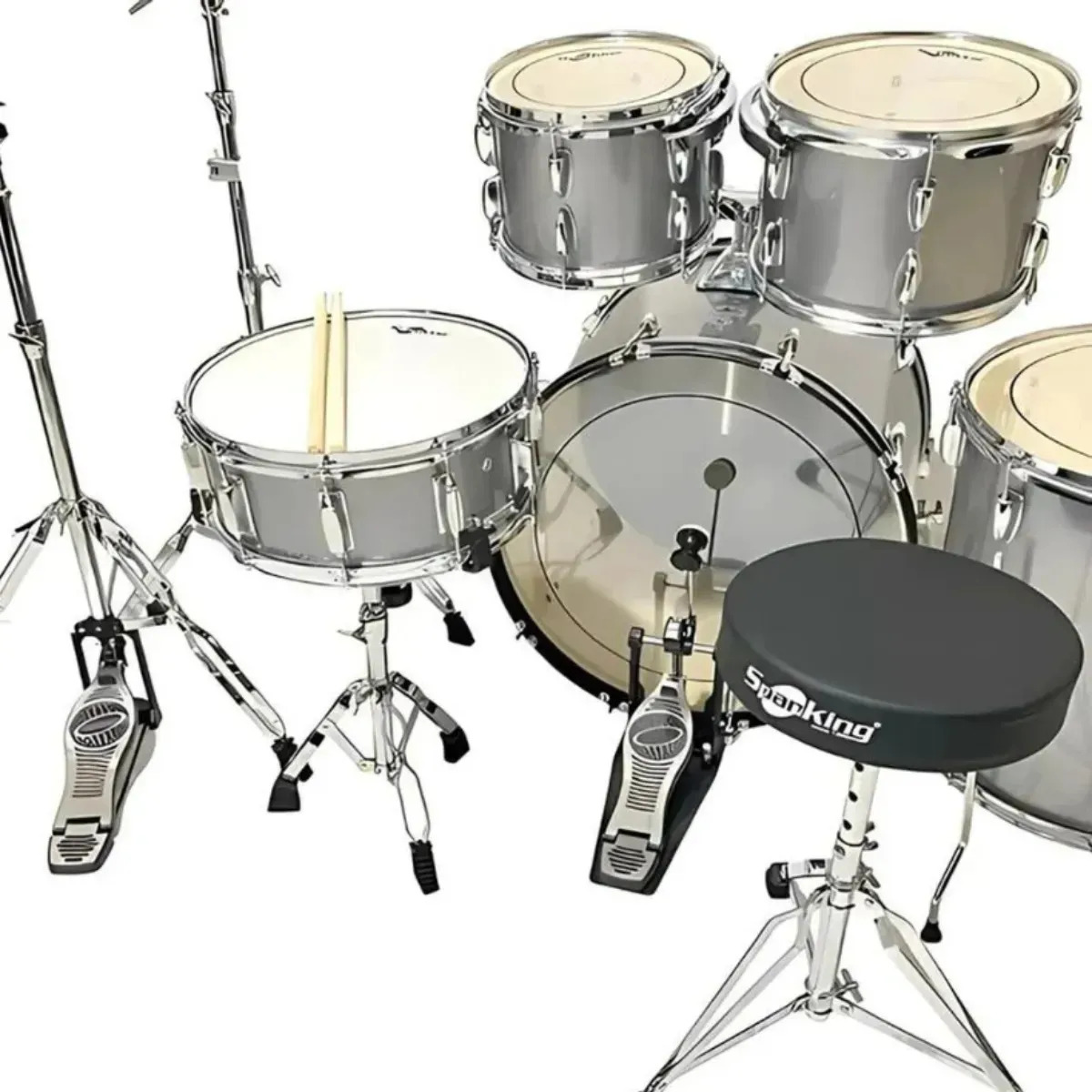 BATERIA SPANKING DRUM SILVER SPARKLE - BUMBO 20 2 SURDOS - Image 2