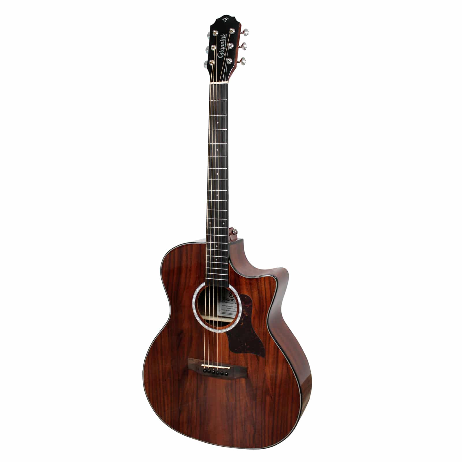 VIOLAO GIANNINI PERFORMANCE PLUS ACO GRAND AUDITORIUM CUTAWAY KOA-GAC PLUS CEQ KOA - Image 3