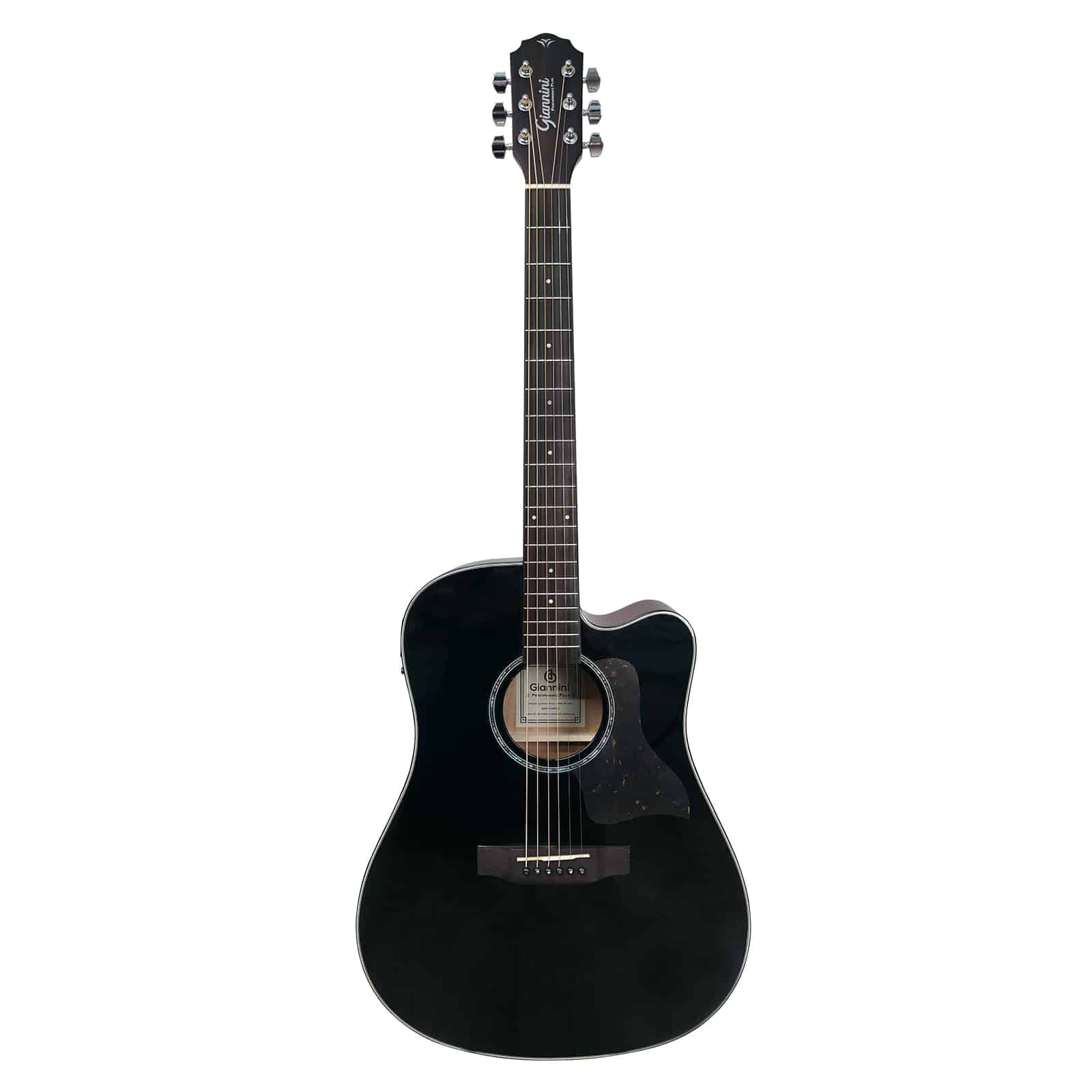 VIOLAO GIANNINI PERFORMANCE PLUS ACO DREADNOUGHT CUTAWAY BLACK-GDC PLUS CEQ BK - Image 2