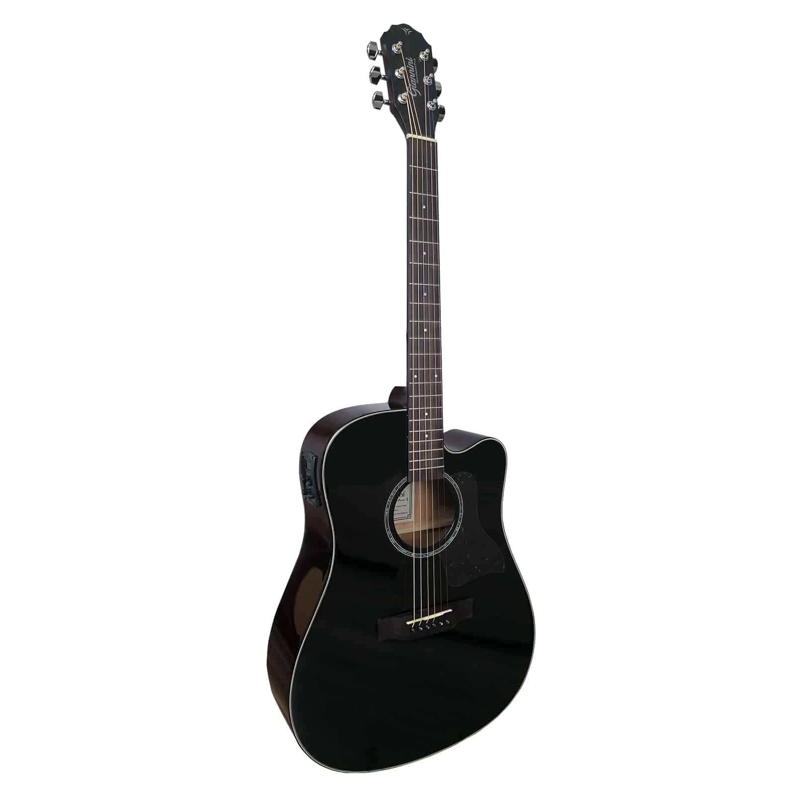 VIOLAO GIANNINI PERFORMANCE PLUS ACO DREADNOUGHT CUTAWAY BLACK-GDC PLUS CEQ BK