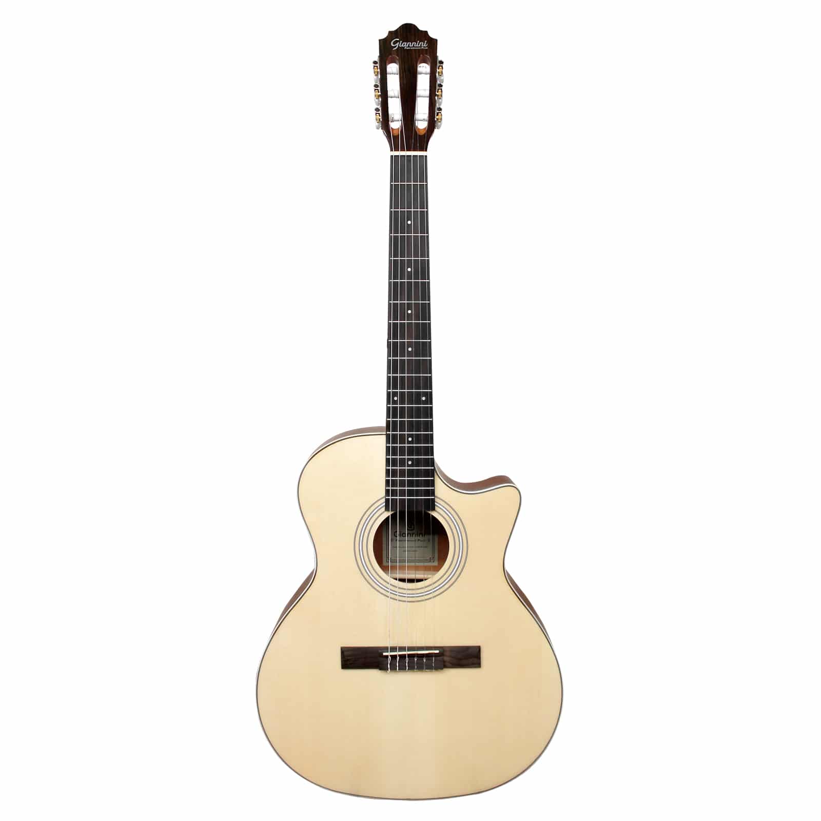 VIOLAO GIANNINI PERFORMANCE PLUS NYLON GRAND AUDITORIUM CUTAWAY NATURAL GNY PLUS CEQ NG - Image 2